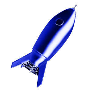 Blue 3D communication bubble representing 24/7 support and community
